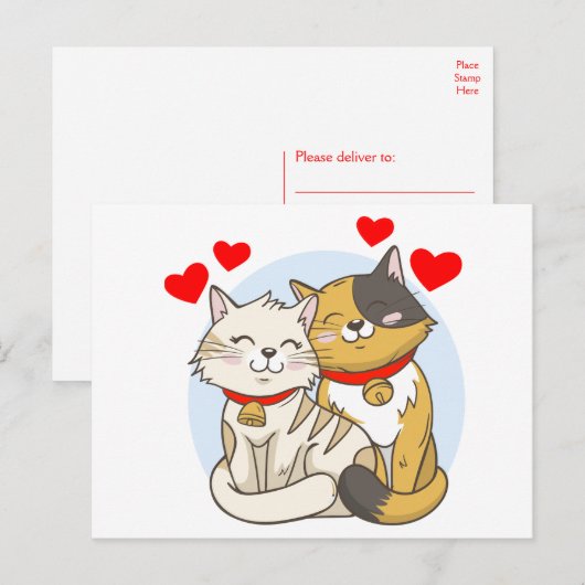 Verloving Vrijgezellenfeest Roodbruiloft Briefkaart (Voorkant / Achterkant)