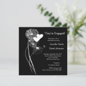 Verloving Vuurwerk Uitnodiging (Staand voorkant)