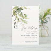 VERLOVING WATERVERF COOL LEAFY GREEN FOLIAGE KAART (Staand voorkant)