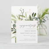 VERLOVING WATERVERF COOL LEAFY GREEN FOLIAGE KAART (Staand voorkant)