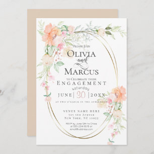 VERLOVING   Waterverf Pastel Spring Flowers Kaart