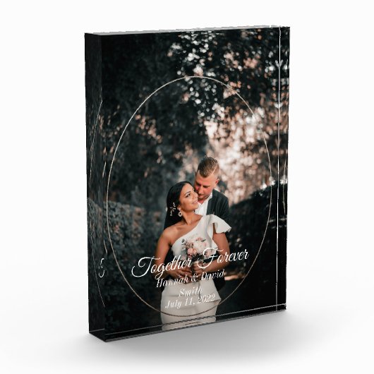 Verloving Wedding Foto en naamblok (Links)