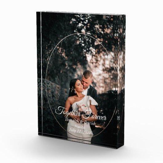 Verloving Wedding Foto en naamblok (Rechts)