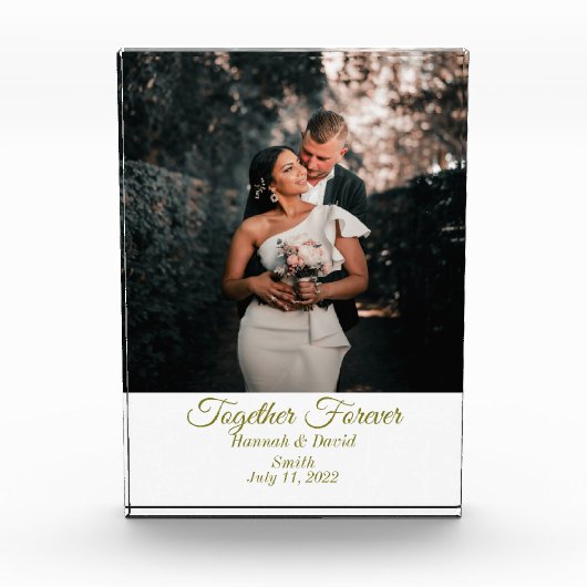 Verloving Wedding Foto en naamblok (Voorkant)