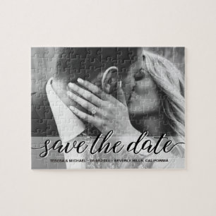 Verloving Wedding Foto Opslaan datum Legpuzzel