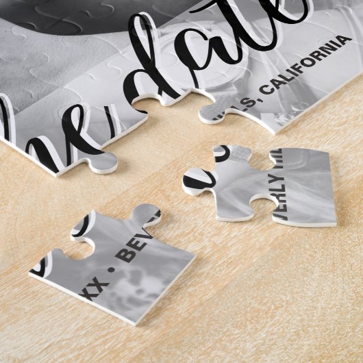 Verloving Wedding Foto Opslaan datum Legpuzzel (Zijkant)