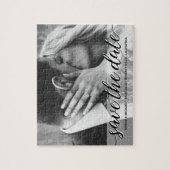 Verloving Wedding Foto Opslaan datum Legpuzzel (Verticaal)