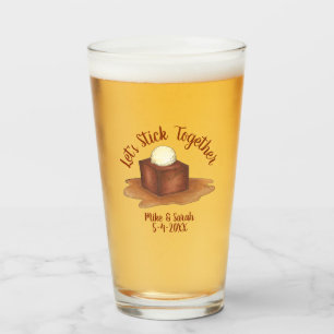 Verloving Wedding Party Sticky Toffee Pudding Glas