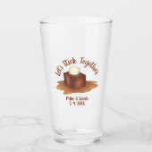 Verloving Wedding Party Sticky Toffee Pudding Glas (Voorkant)