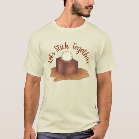 Verloving Wedding Party Sticky Toffee Pudding T-shirt (Voorkant)