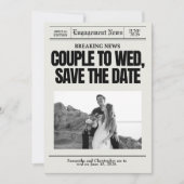 Verloving Wedding Save the Date Breaking Nieuws (Voorkant)