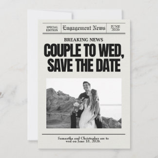 Verloving Wedding Save the Date Breaking Nieuws