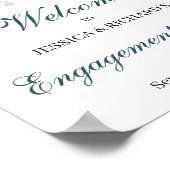 Verloving Welkomstteken Poster (Hoek)