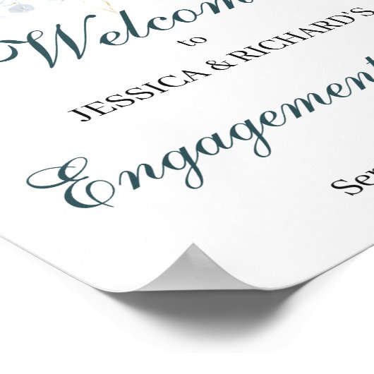 Verloving Welkomstteken Poster (Hoek)