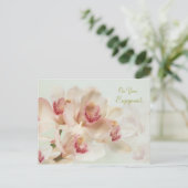 Verloving - Witte Orchideeën in volle bloei Briefk Briefkaart (Staand voorkant)