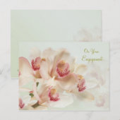 Verloving - Witte Orchideeën in volle bloei Briefk Briefkaart (Voorkant / Achterkant)
