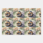 Verlovingen ring inpakpapier vellen (Voorkant 2)