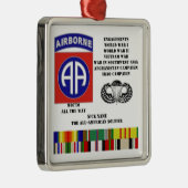 Verlovingen van de 82e luchtafdeling metalen ornament (Rechts)