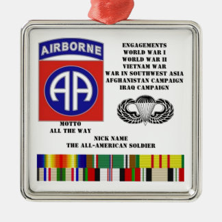 Verlovingen van de 82e luchtafdeling metalen ornament