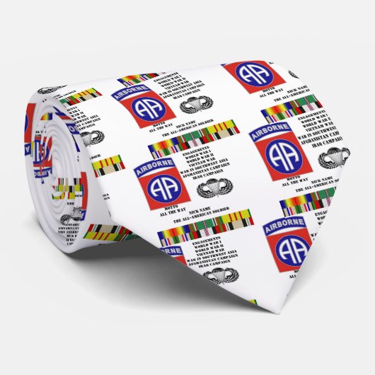 Verlovingen van de 82e luchtafdeling stropdas (Opgerold)