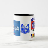 Verlovingen van de 82e luchtafdeling tweekleurige koffiemok (Center)