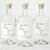 Verlovingen wijnetiket likeurfles etiket (Flessen)