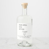 Verlovingen wijnetiket likeurfles etiket (Voorkant)