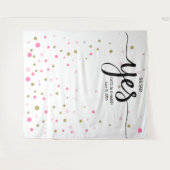 Verlovings-achtergrond fotobooth wandkleed (Voorkant (horizontaal))