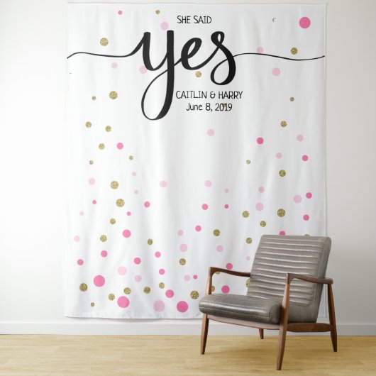 Verlovings-achtergrond fotobooth wandkleed (In situ)