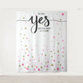 Verlovings-achtergrond fotobooth wandkleed (Voorkant)