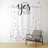 Verlovings-achtergrond fotohokje wandkleed (In situ)