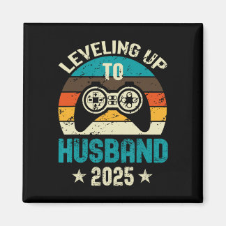 Verlovings T-shirt voor gamer bruidegom die niveau Magneet