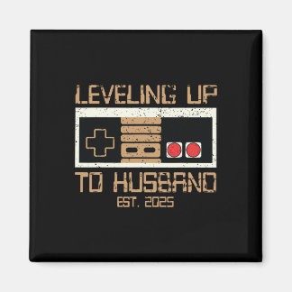 Verlovings T-shirt voor Gamer Bruidegom Leveling U Magneet