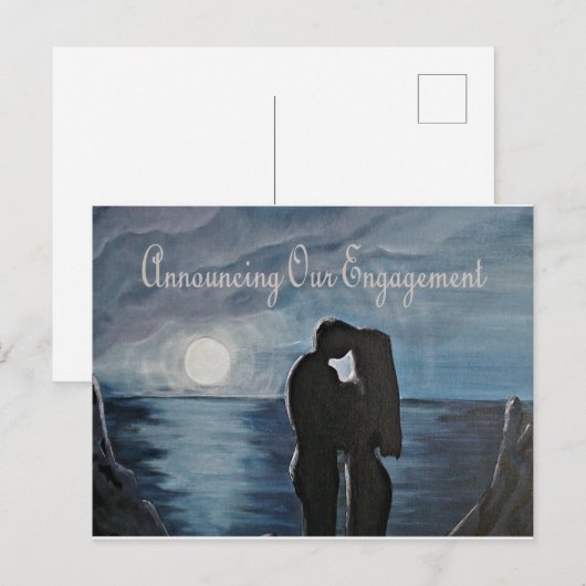 Verlovingsaankondiging briefkaart groet (Voorkant / Achterkant)