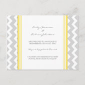 Verlovingsaankondiging kaart citroengrijs (Voorkant)
