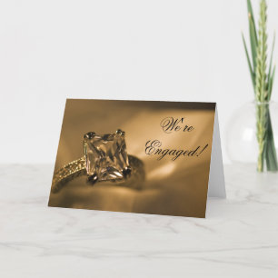 Verlovingsaankondiging met Princess Cut Diamanten Aankondiging