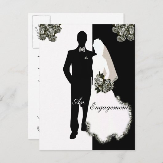 Verlovingsaankondiging Postkaart Aankondigingskaart (Voorkant / Achterkant)