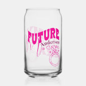 Verlovingscadeaus voor haar / Toekomstige bruid Blikvorm Glas (Achterkant)