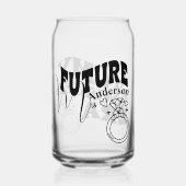 Verlovingscadeaus voor haar / Toekomstige bruid  Blikvorm Glas (Achterkant)