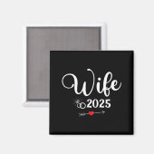 Verlovingsfeest 2025 Vrouw Man Matching Magneet (Voorkant / Achterkant)