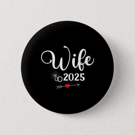 Verlovingsfeest 2025 Vrouw Man Matching Ronde Button 5,7 Cm (Voorkant)