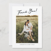 Verlovingsfeest - bedankkaart met foto (Voorkant)