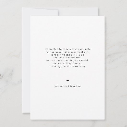 Verlovingsfeest - bedankkaart met foto (Achterkant)