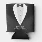 Verlovingsfeest Black Suit & Strikdas Blikjeskoeler (Achterkant)