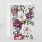 Verlovingsfeest Bloom Butterfly Floral  Kaart (Achterkant)