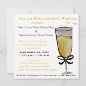 Verlovingsfeest Champagne Brunch Kaart (Voorkant)