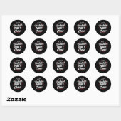 Verlovingsfeest Crew Team Bruid Bruidegom Ronde Sticker (Vel)