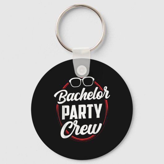 Verlovingsfeest Crew Team Bruid Bruidegom  Sleutelhanger (Voorkant)