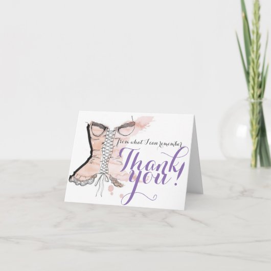 Verlovingsfeest Dank Je Bedankkaart (Voorkant)