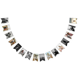 Verlovingsfeest Decor Gepersonaliseerde foto Banne Vlaggetjes